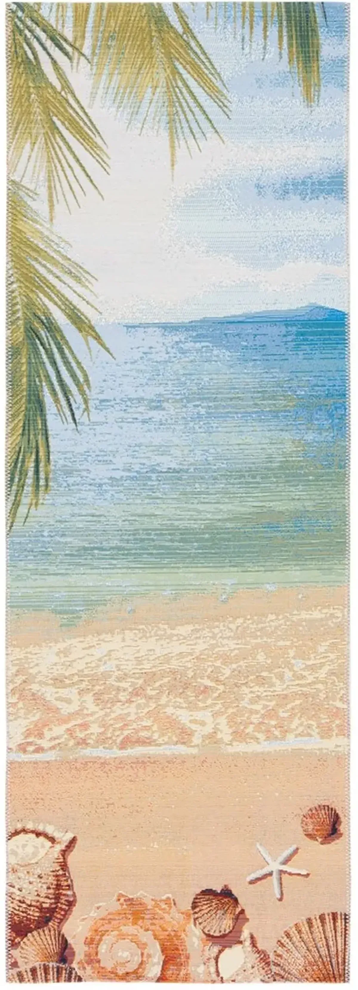 BARBADOS 555 Blue 2'-8' X 8' Runner Rug