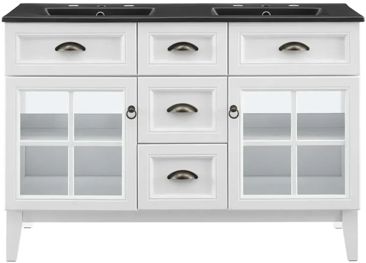 Isle 48" Double Bathroom Vanity Cabinet