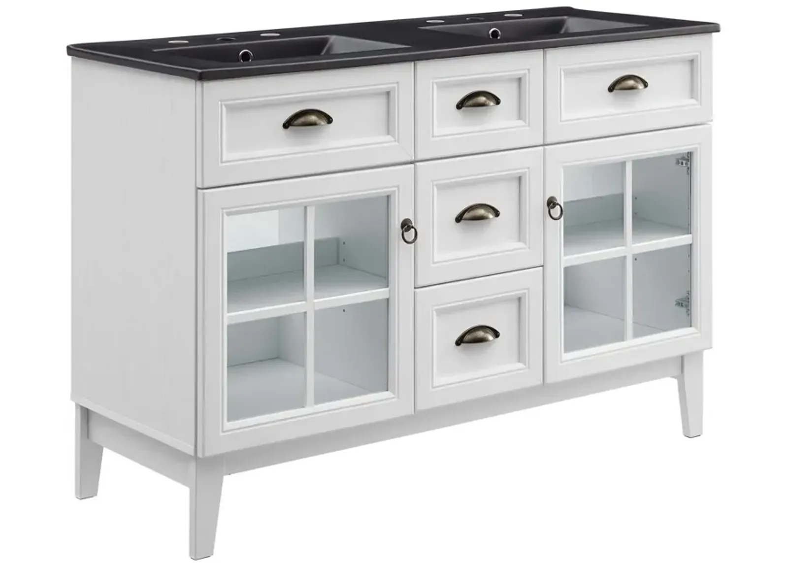 Isle 48" Double Bathroom Vanity Cabinet