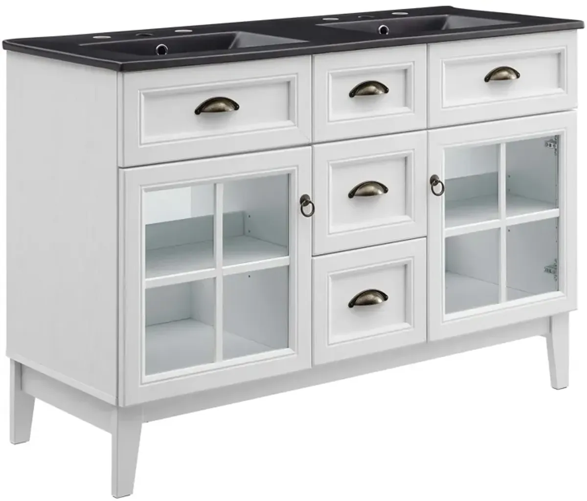 Isle 48" Double Bathroom Vanity Cabinet