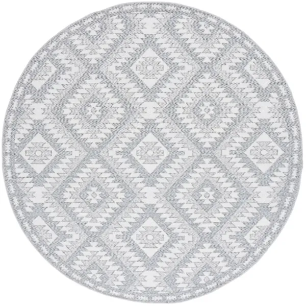 PRAIRIE 310 GREY  6'-7' x 6'-7' Round Round Rug