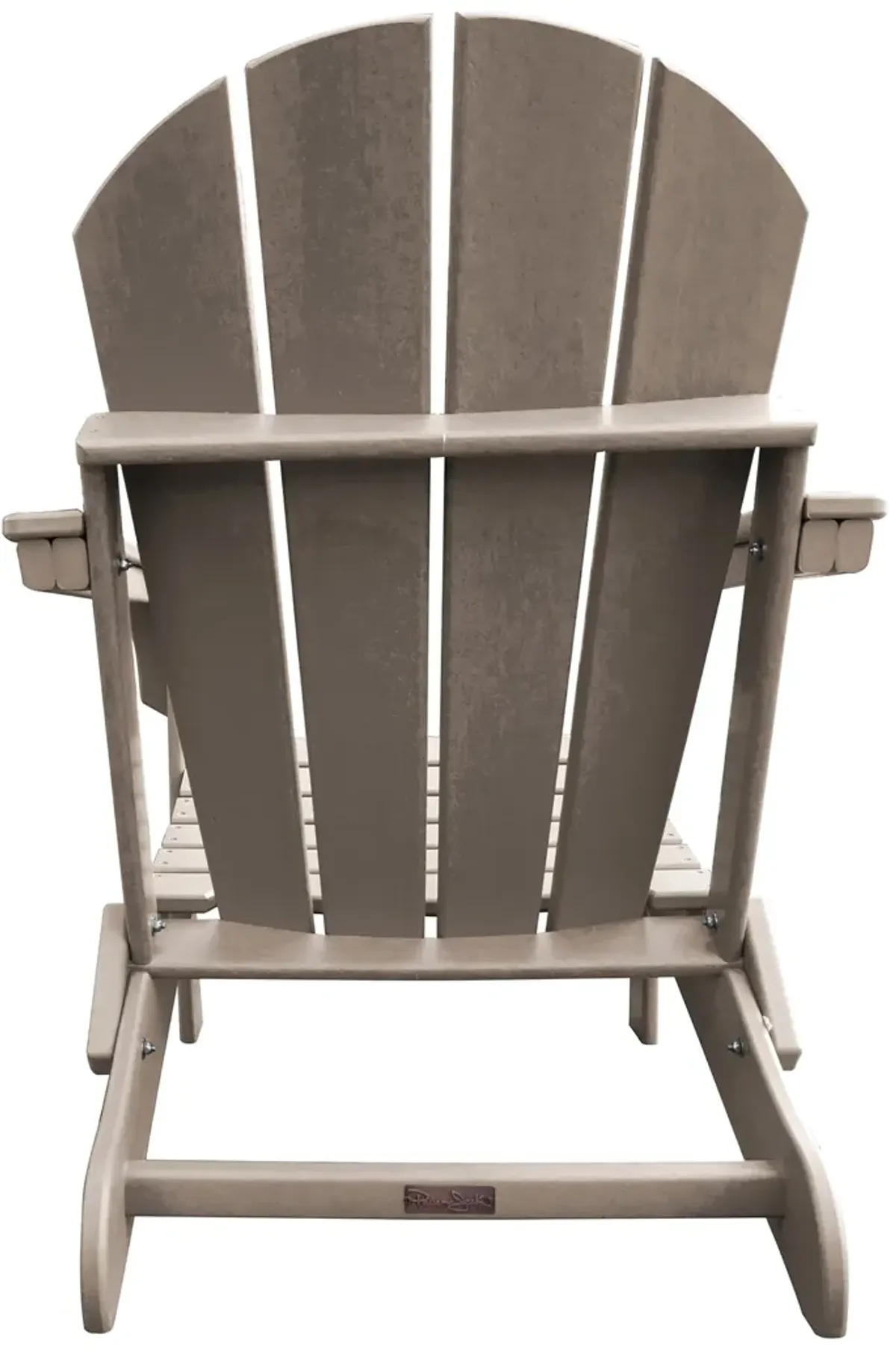 Panama Jack Polyresin Folding Taupe Adirondack Chair