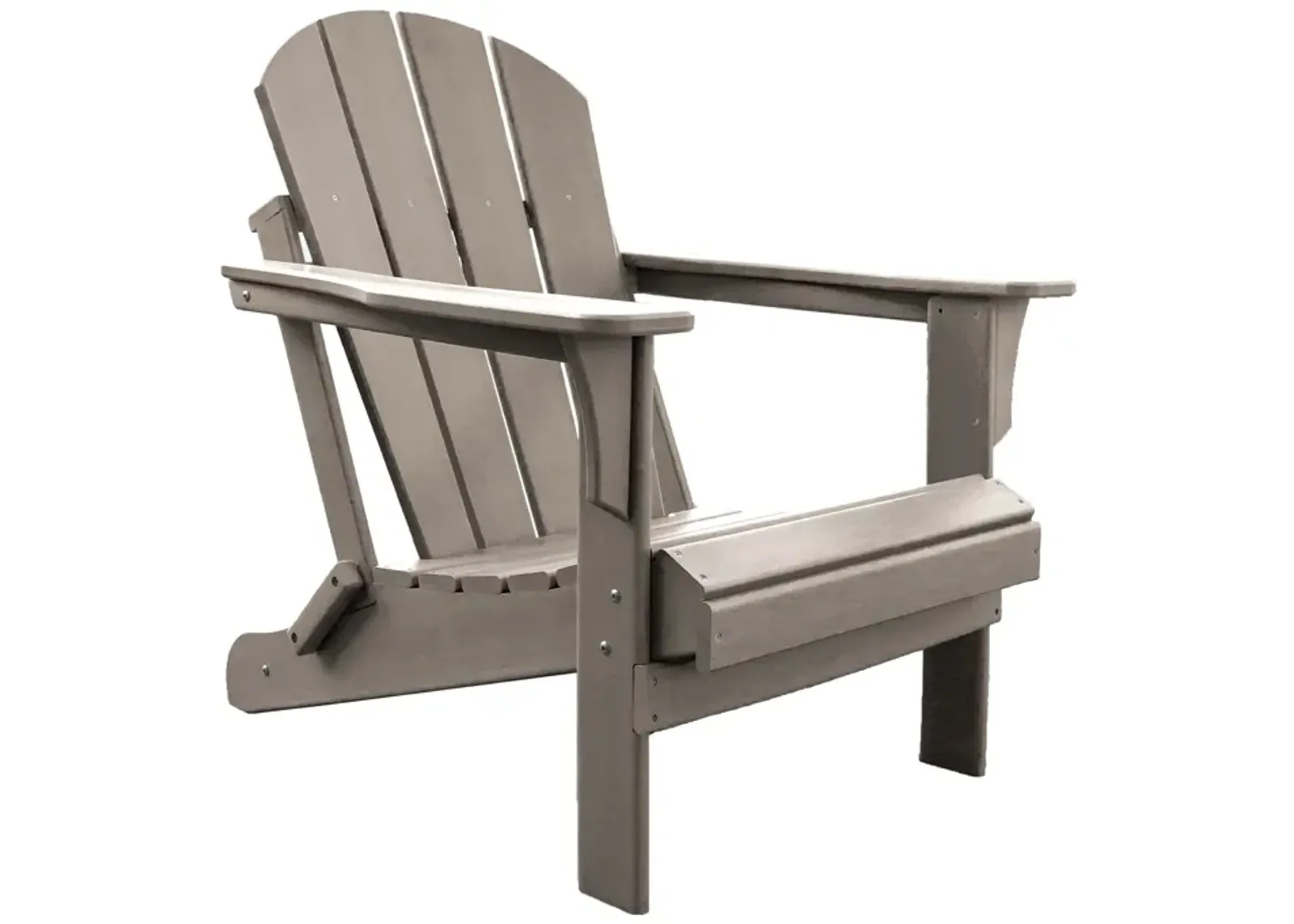 Panama Jack Polyresin Folding Taupe Adirondack Chair