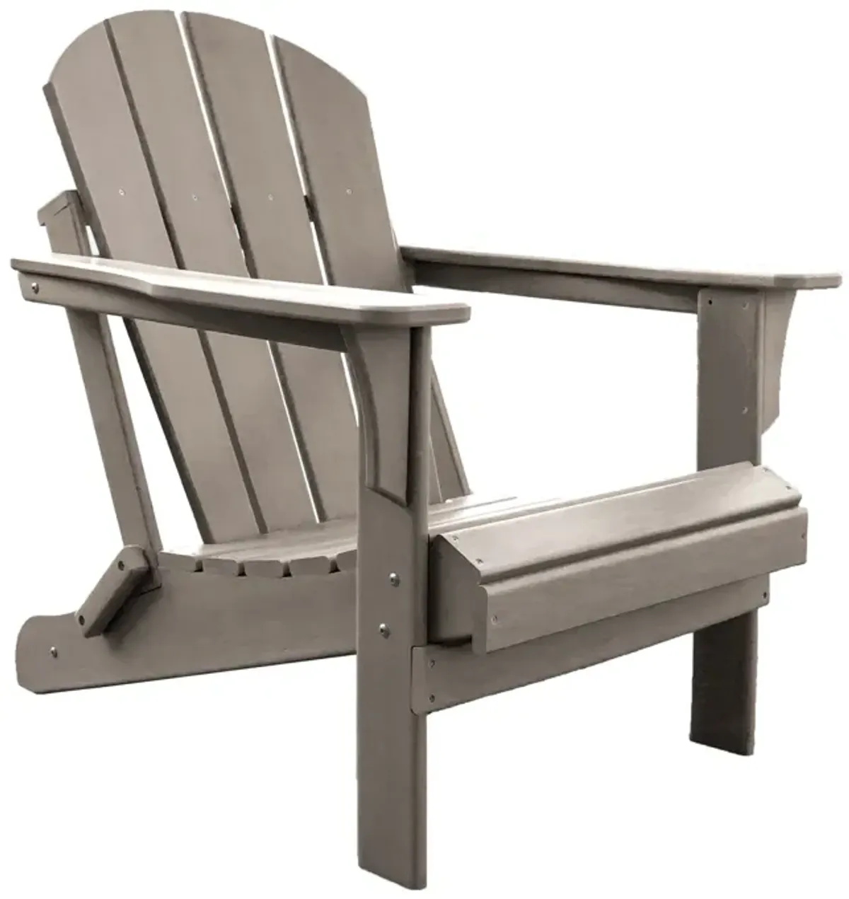 Panama Jack Polyresin Folding Taupe Adirondack Chair