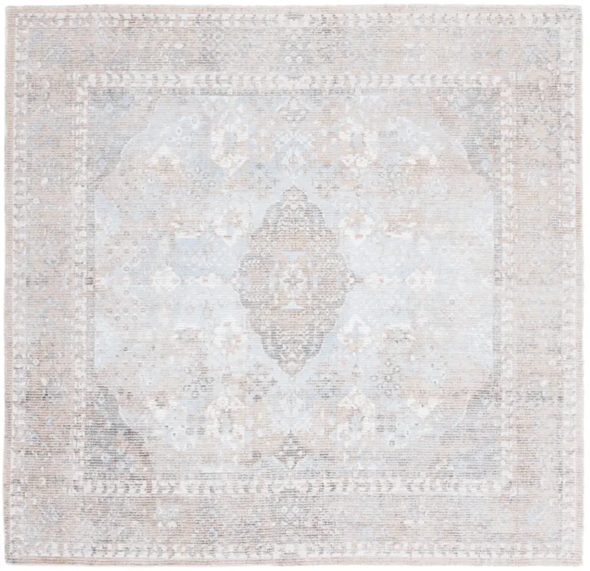 RESTORATION VINTAGE Hand Loomed 4' x 4' Square area rug