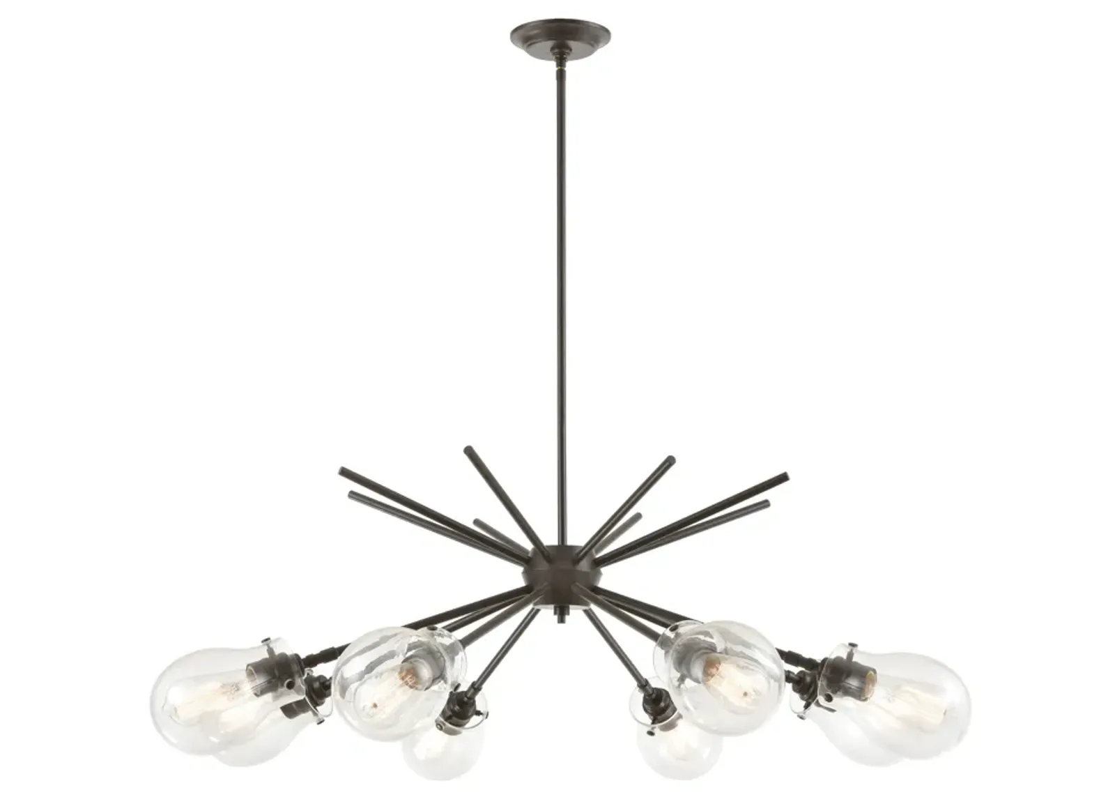 Jaelyn 40" Wide 8-Light Chandelier - Oil Rubbed Bronze