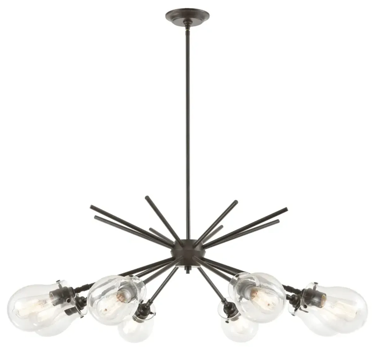 Jaelyn 40" Wide 8-Light Chandelier - Oil Rubbed Bronze