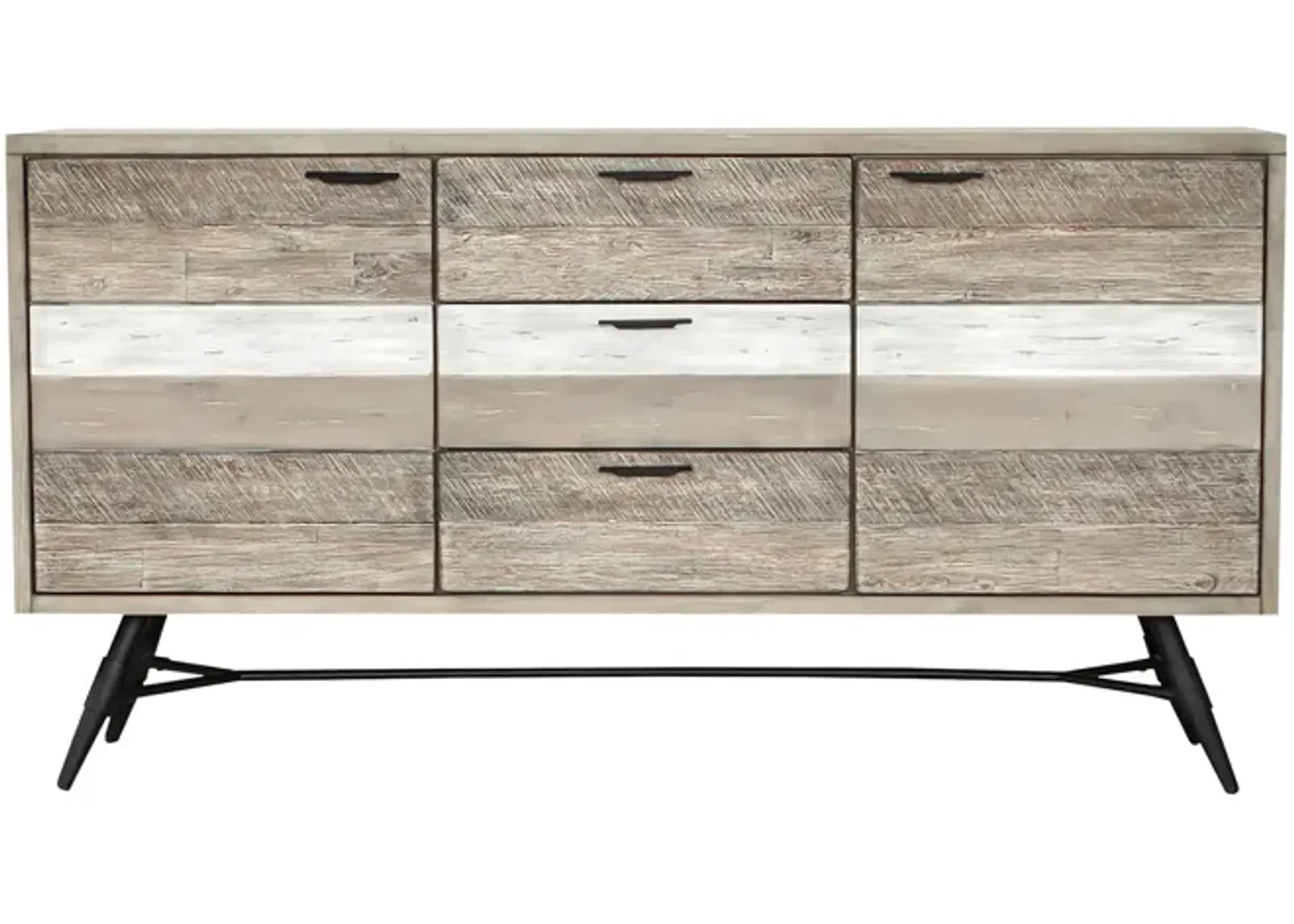 Bridges Sideboard Buffet Cabinet in Two Tone Acacia Wood