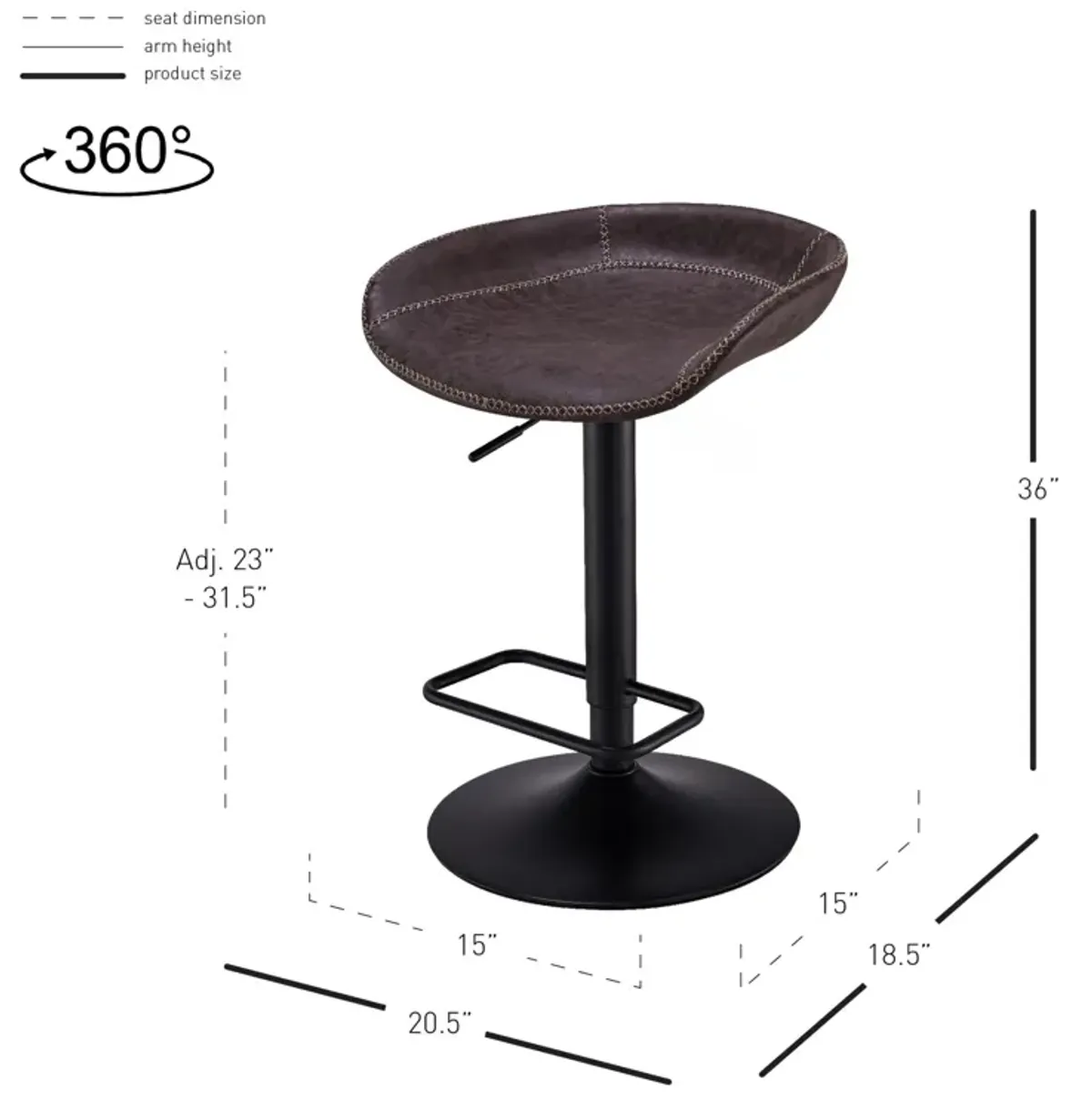 Rogue Bar Stool - Set of 2