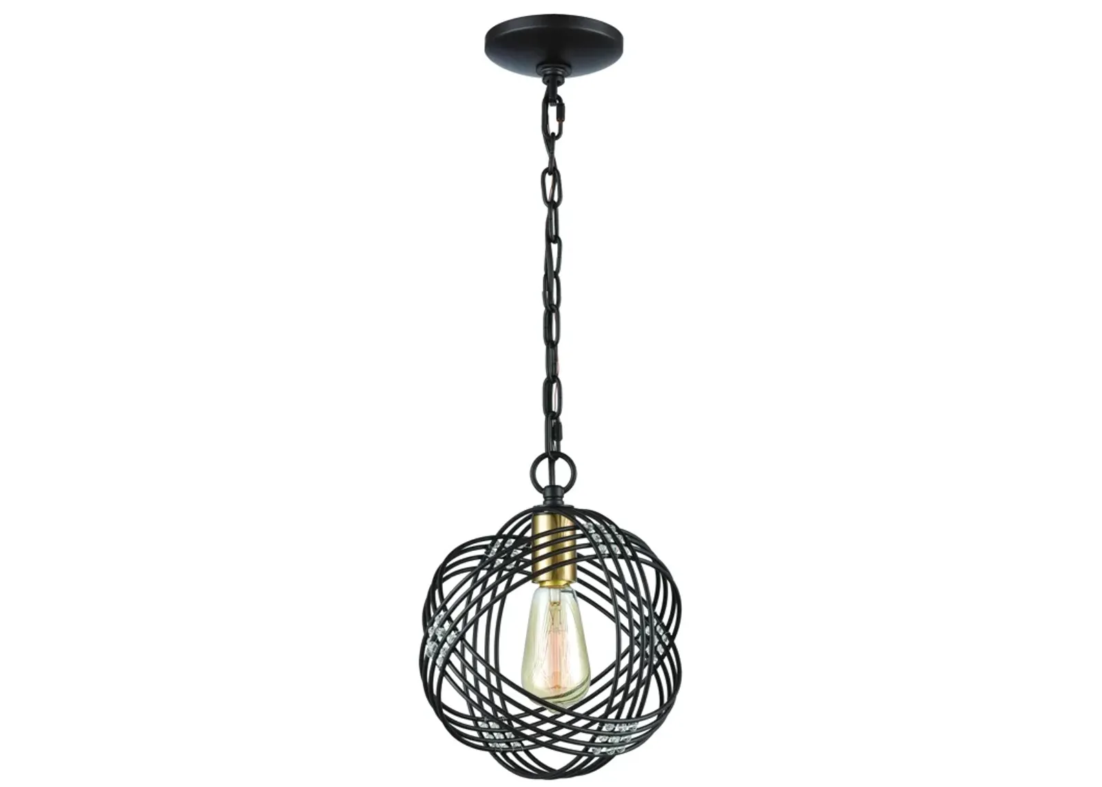 Concentric 9" Wide 1-Light Mini Pendant - Oil Rubbed Bronze