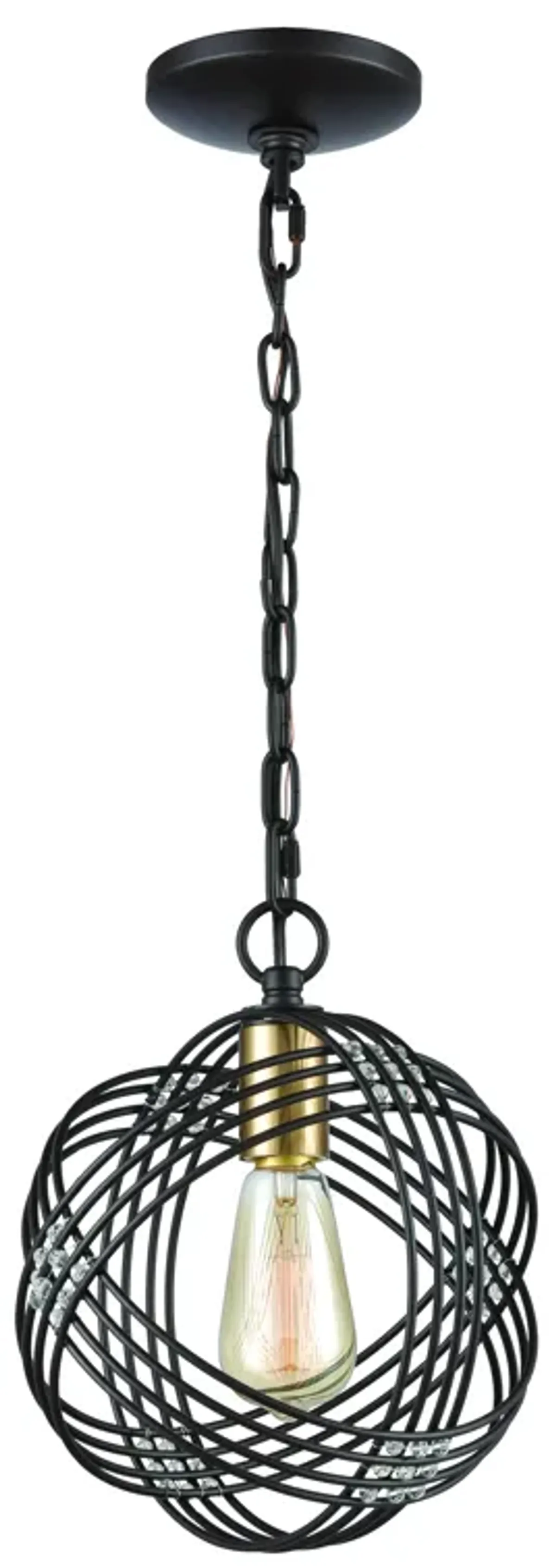 Concentric 9" Wide 1-Light Mini Pendant - Oil Rubbed Bronze