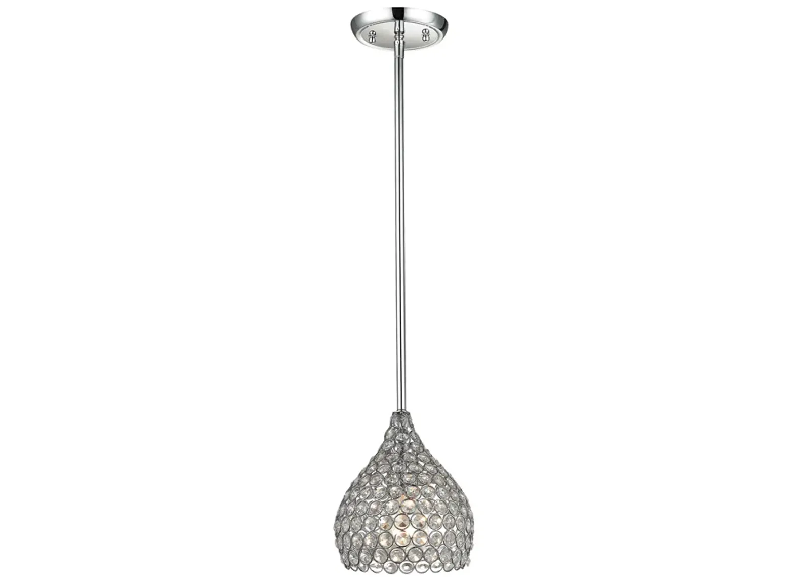 Hammond 7" Wide 1-Light Mini Pendant - Polished Chrome