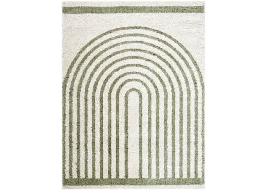 Fossay Shag FSG-2312 5'3" x 7' Machine Woven Rug