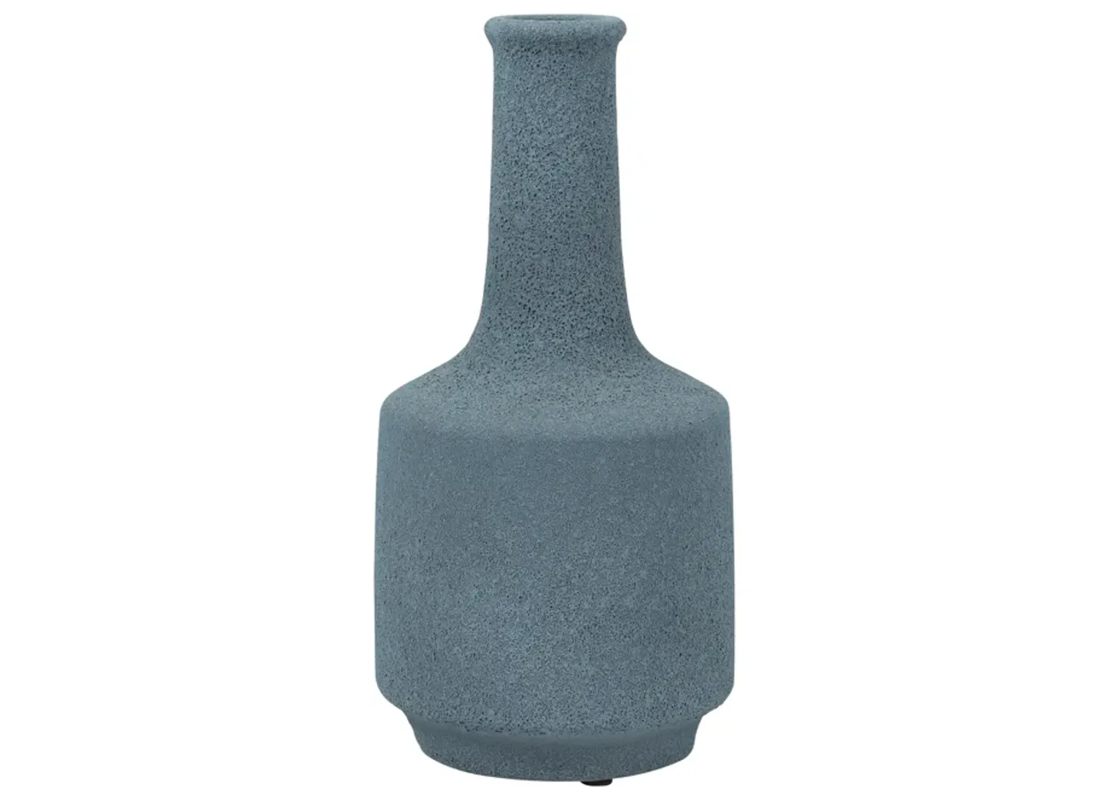 Clay, 13" Volcanic Texture Vase, Blue