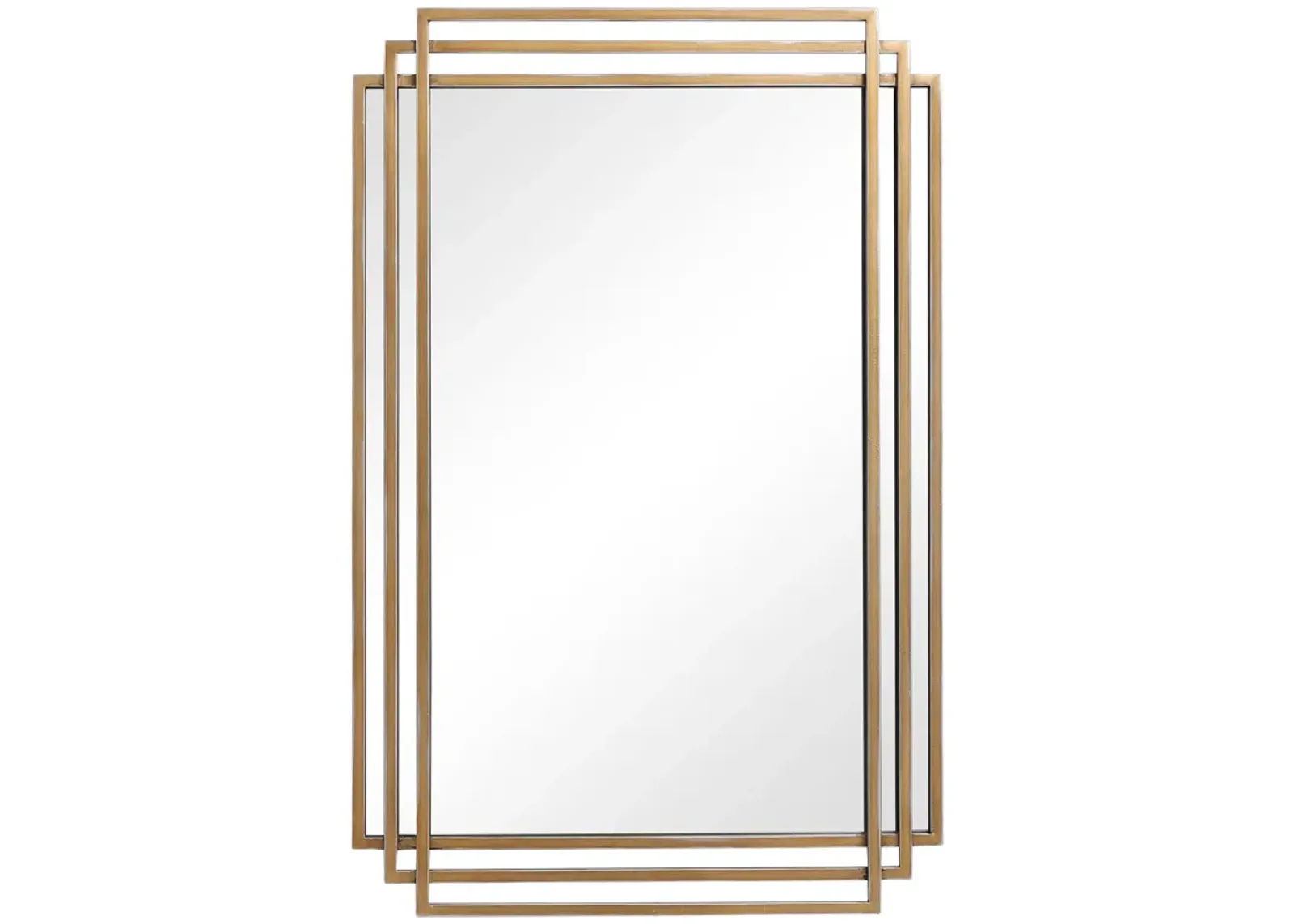 Amherst Brushed Gold Mirror