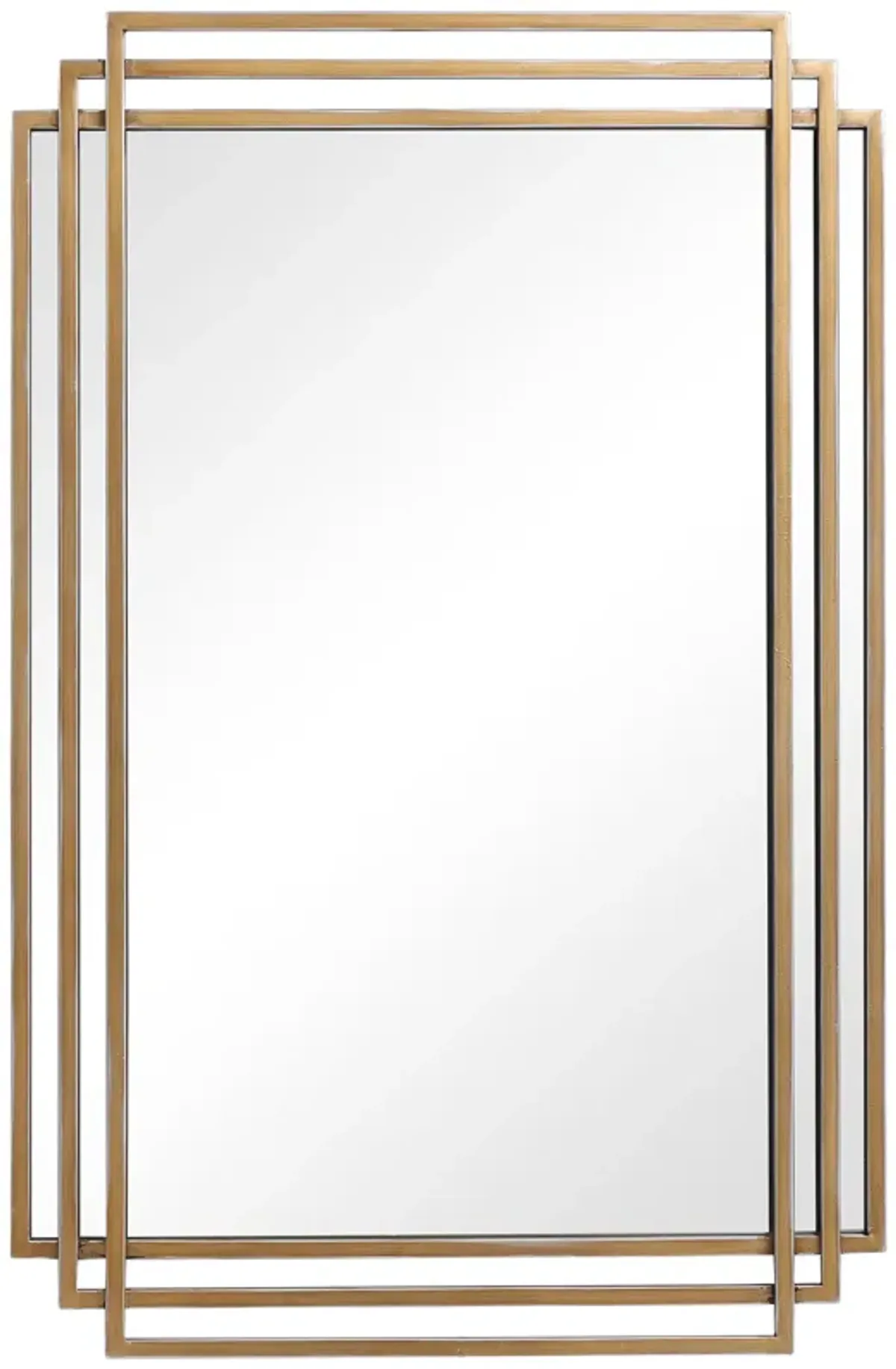 Amherst Brushed Gold Mirror