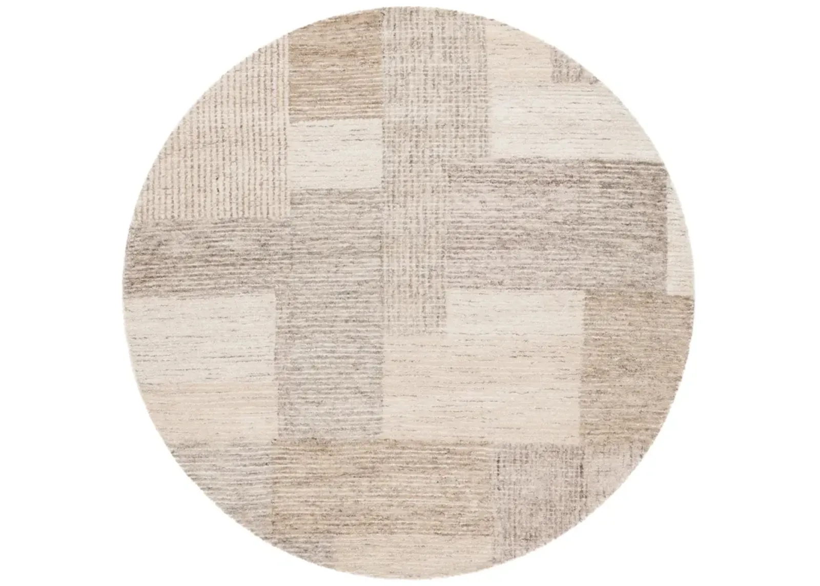 EBONY 922 IVORY  6' x 6' Round Round Rug