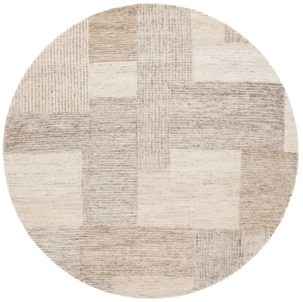 EBONY 922 IVORY  6' x 6' Round Round Rug