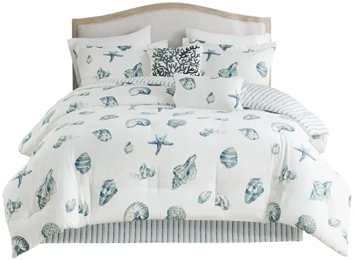 Harbor House Beach House Blue Comforter Set