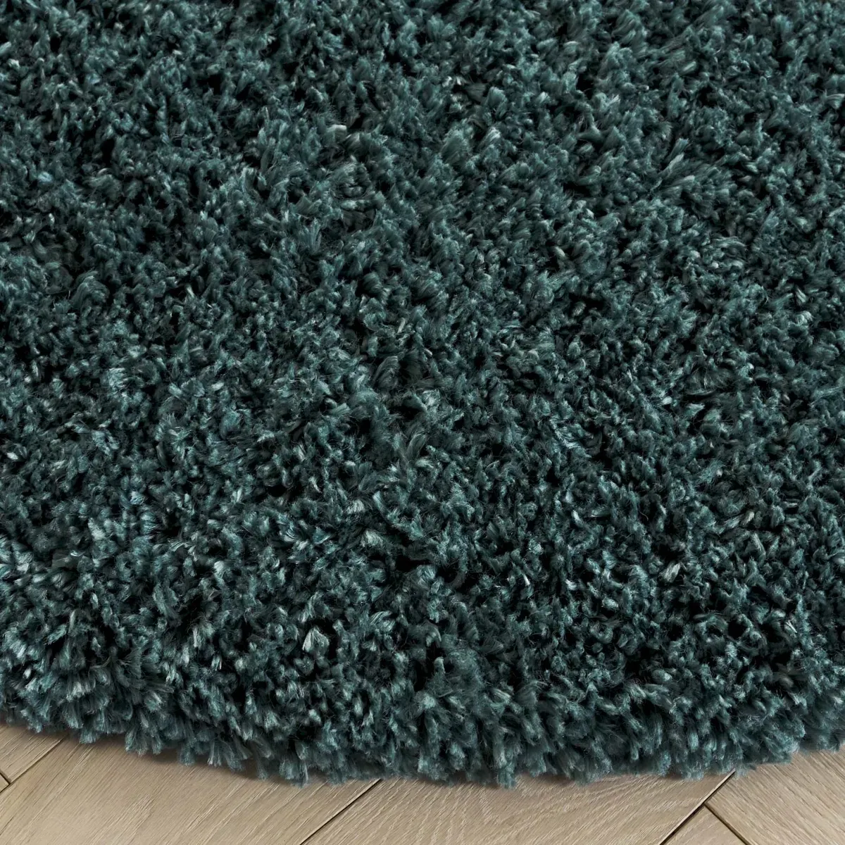 FONTANA SHAG 800 DARK GREEN 6'-7' x 6'-7' Round Round Rug