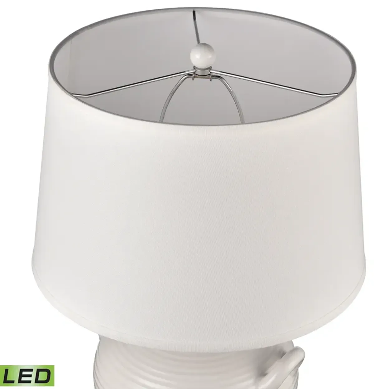 Oxford 25'' High 1-Light Table Lamp - White - Includes LED Bulb