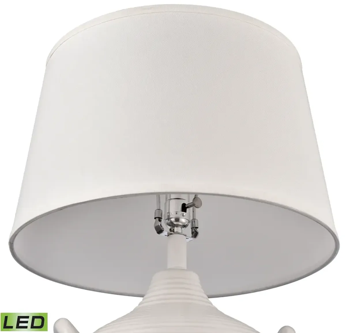 Oxford 25'' High 1-Light Table Lamp - White - Includes LED Bulb