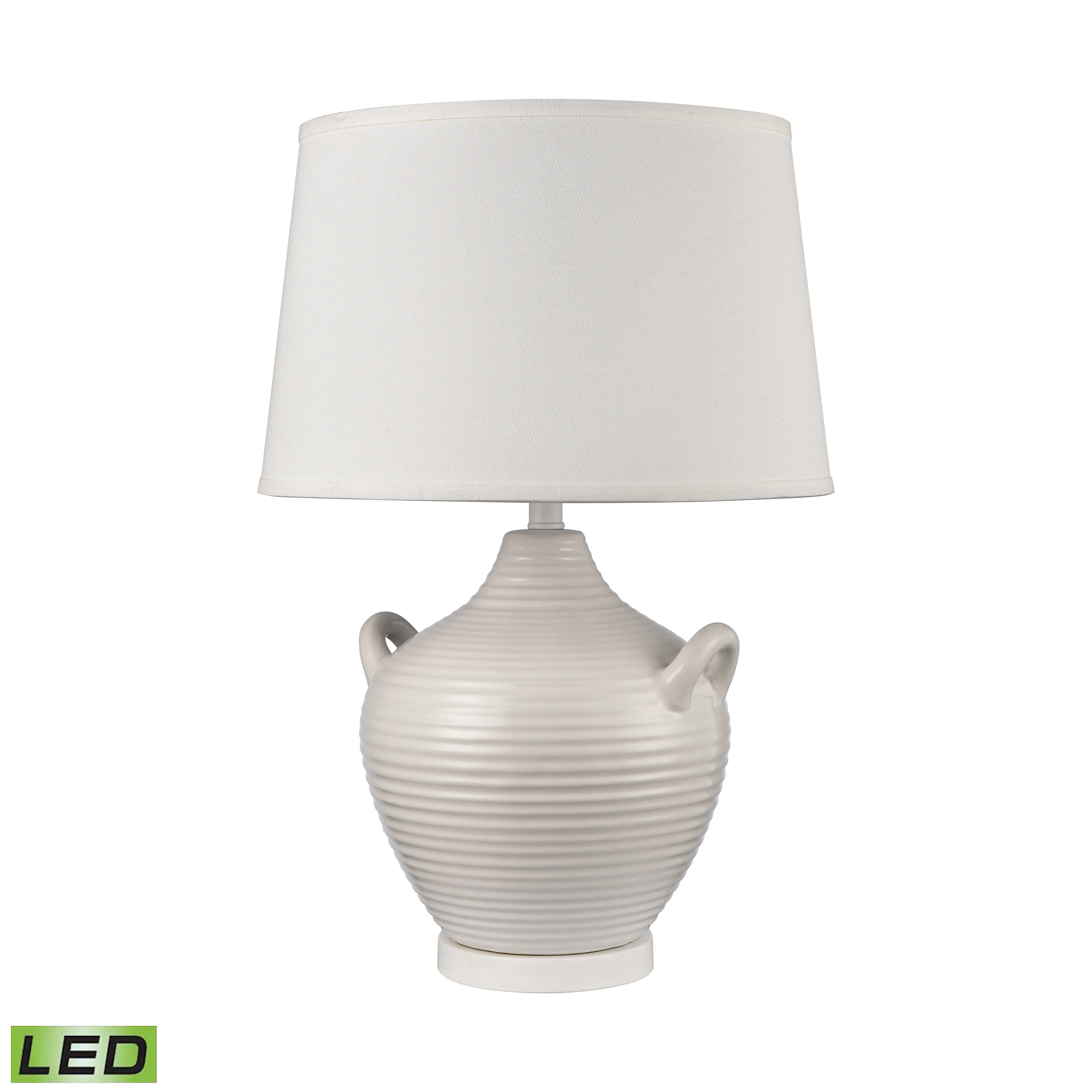 Oxford 25'' High 1-Light Table Lamp - White - Includes LED Bulb