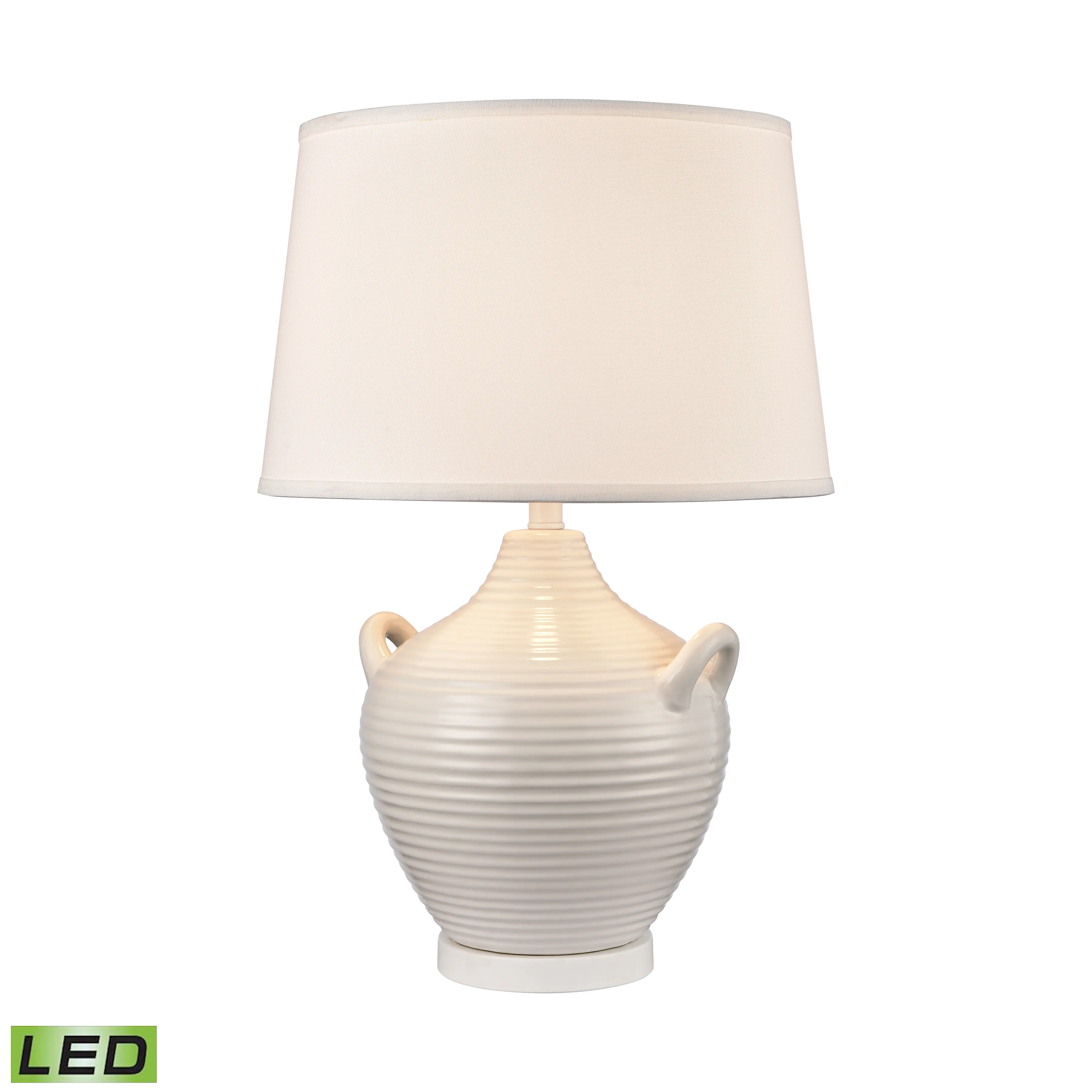 Oxford 25'' High 1-Light Table Lamp - White - Includes LED Bulb