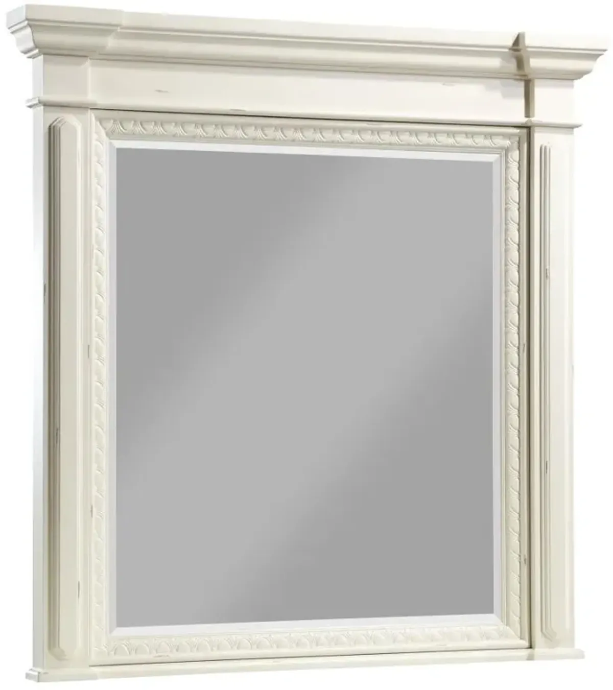 Evelyn Rectangular Dresser Mirror Antique White