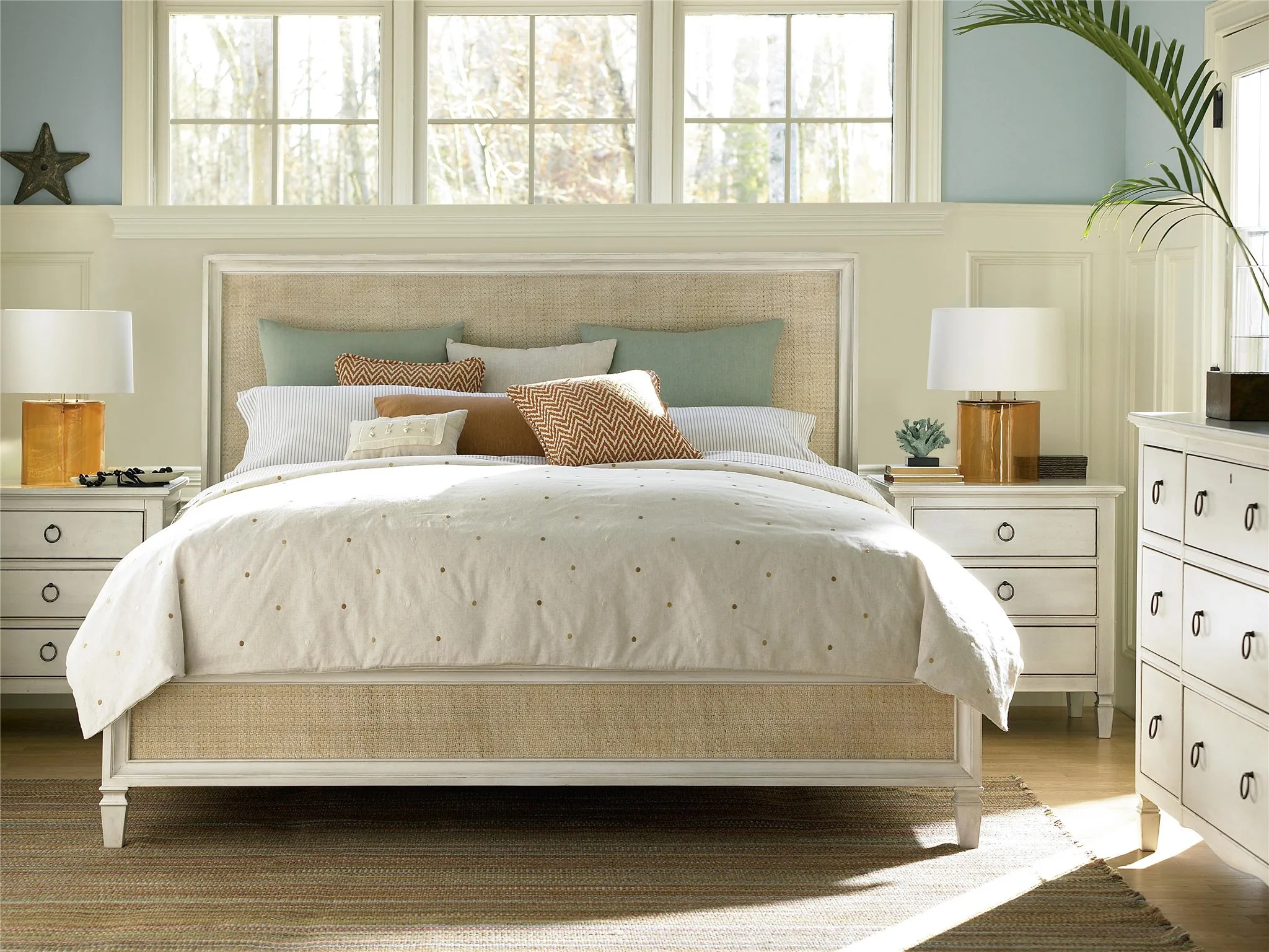 Complete Woven Accent Bed King 6/6