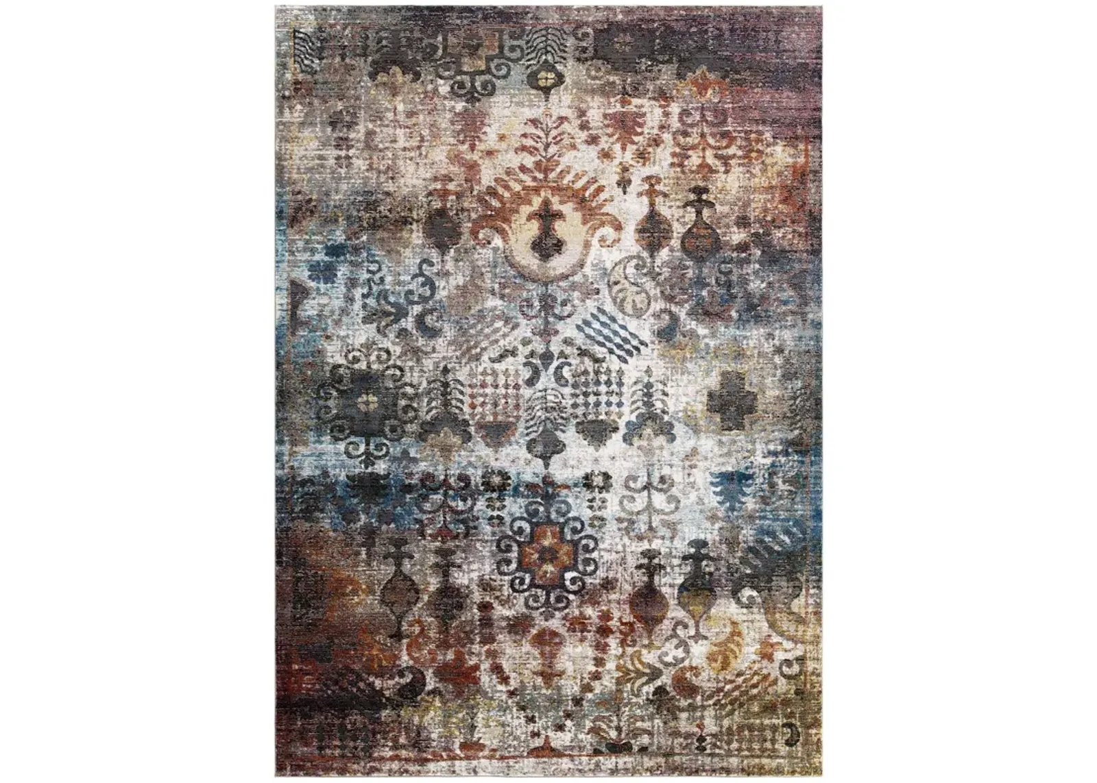 Success Tahira Transitional Distressed Vintage Floral Moroccan Trellis 5x8 Area Rug