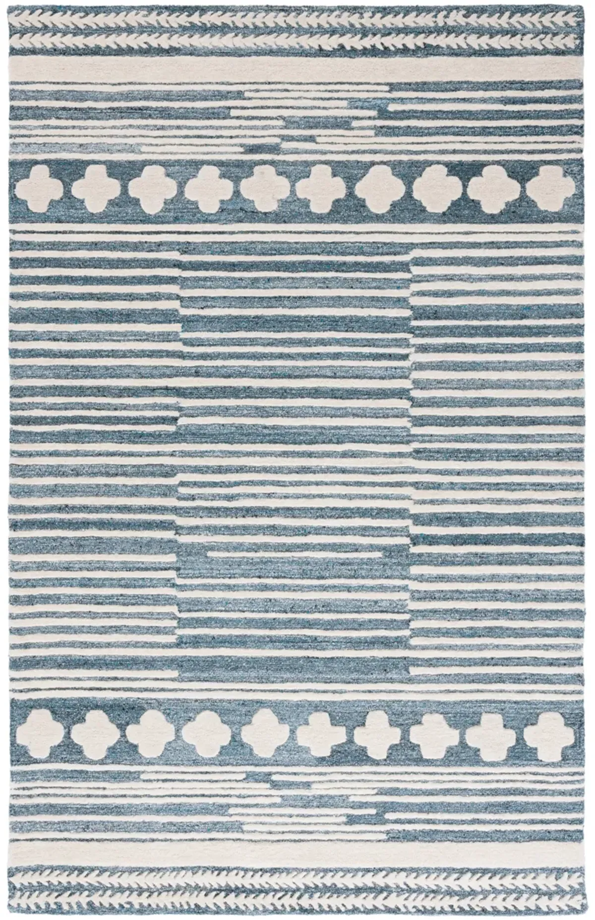ABSTRACT Hand Tufted 8' x 10' area rug