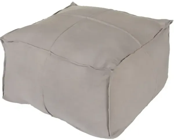 Solid Linen 13"H x 24"W x 24"D Pouf