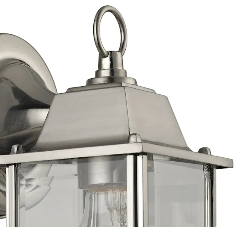 Cotswold 9'' High 1-Light Outdoor Sconce - Brushed Nickel