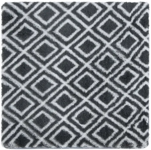 RAINBOW SHAG 102 CHARCOAL  4' x 4' Square Square Rug