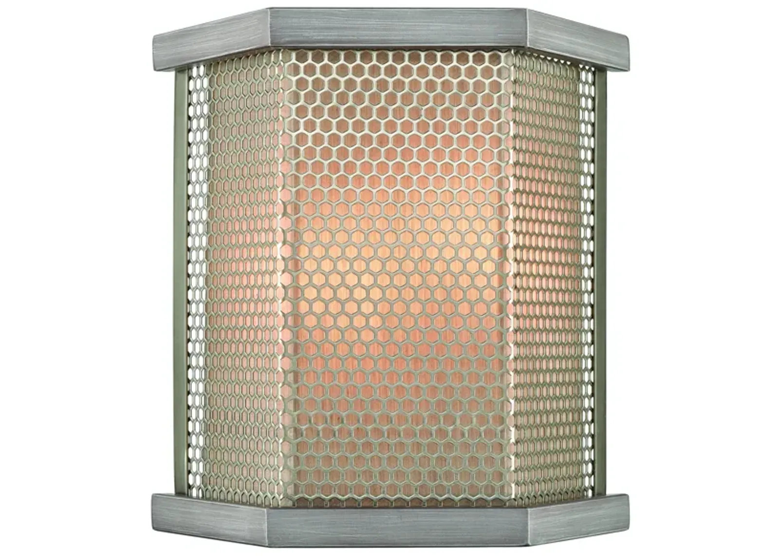 Crestler 11" High 2-Light Sconce - Weathered Zinc