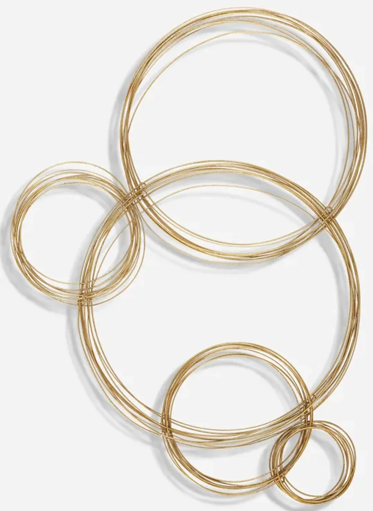 Golden Bubbles Metal Wall Decor