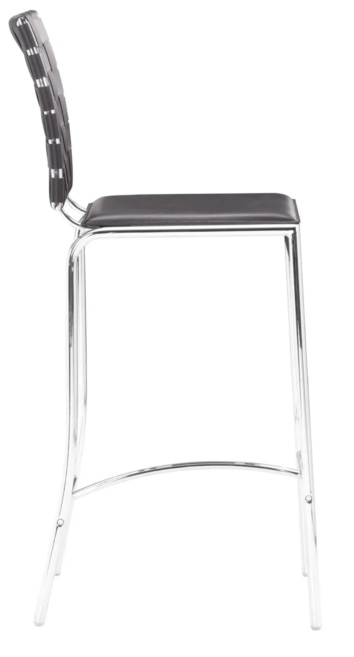 Criss Cross Counter Stool (Set of 2) Espresso