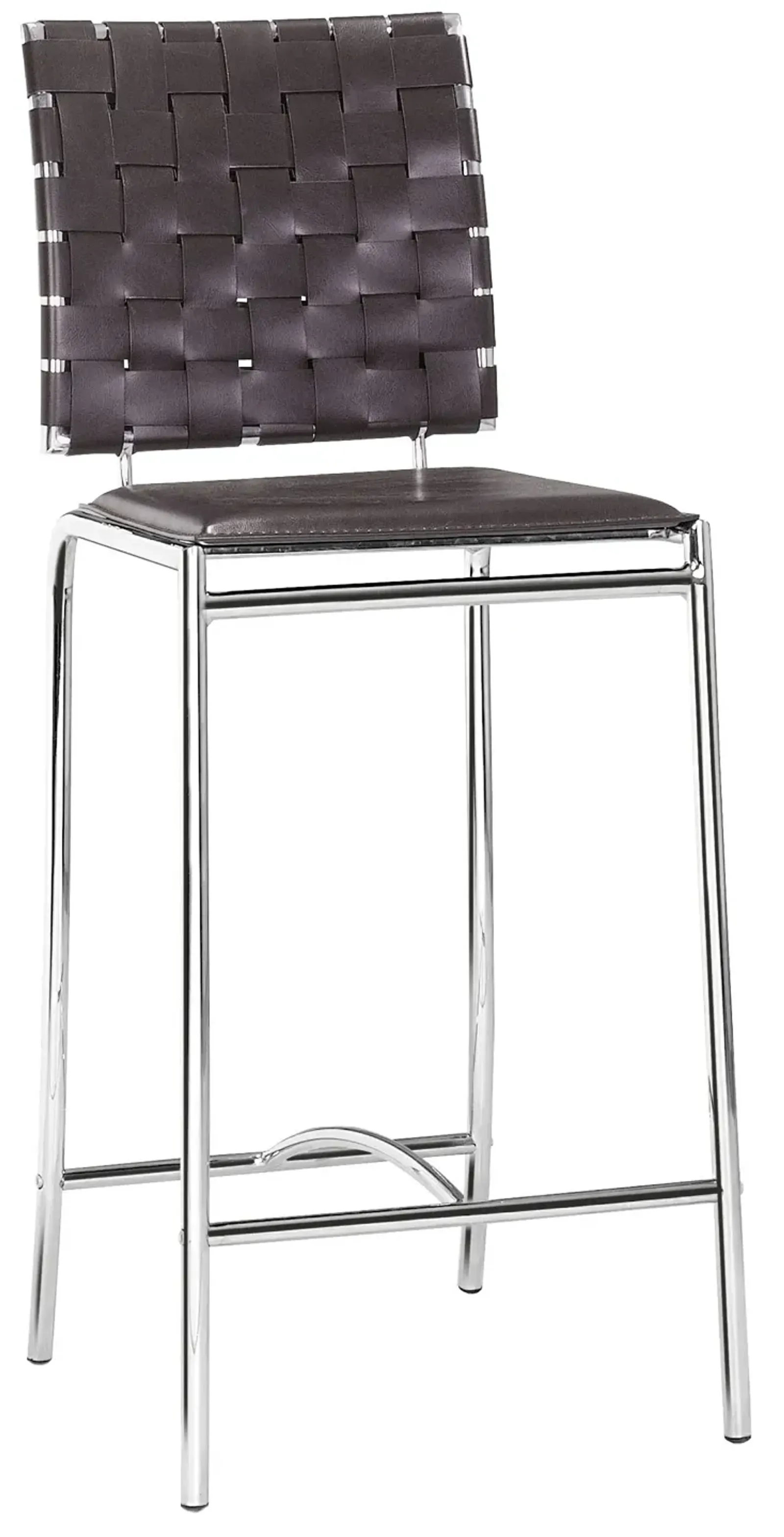 Criss Cross Counter Stool (set Of 2) Brown