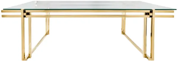 Metal 55" Coffee Table, Gold