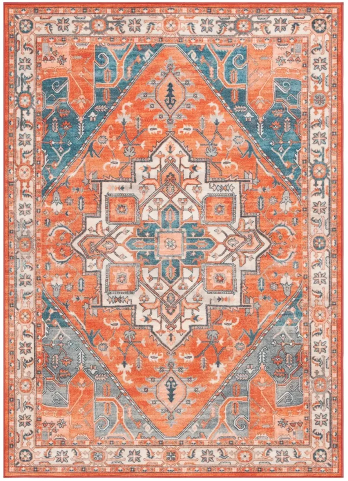 JOURNEY 101 RUST  4'-4' x 6'-4' Small Rectangle Rug