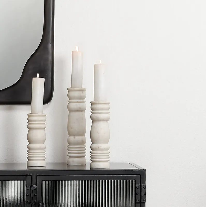 Monument Marble Candlesticks (set of 3)