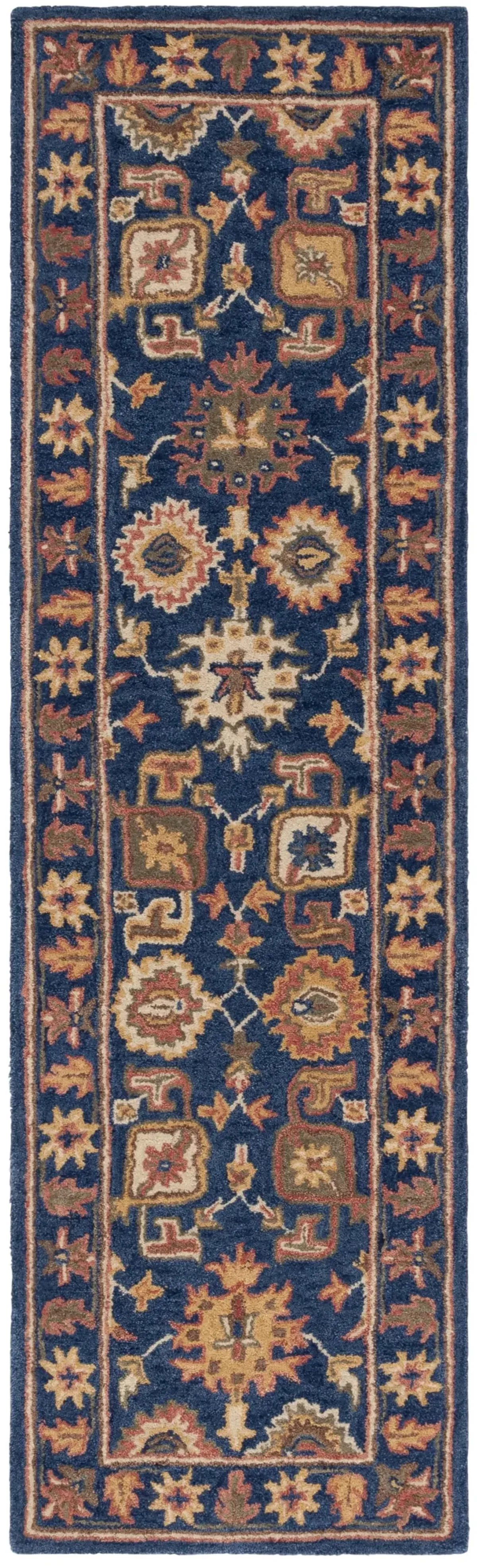 ANTIQUITY 511 NAVY  2'-3' x 8' Runner Rug