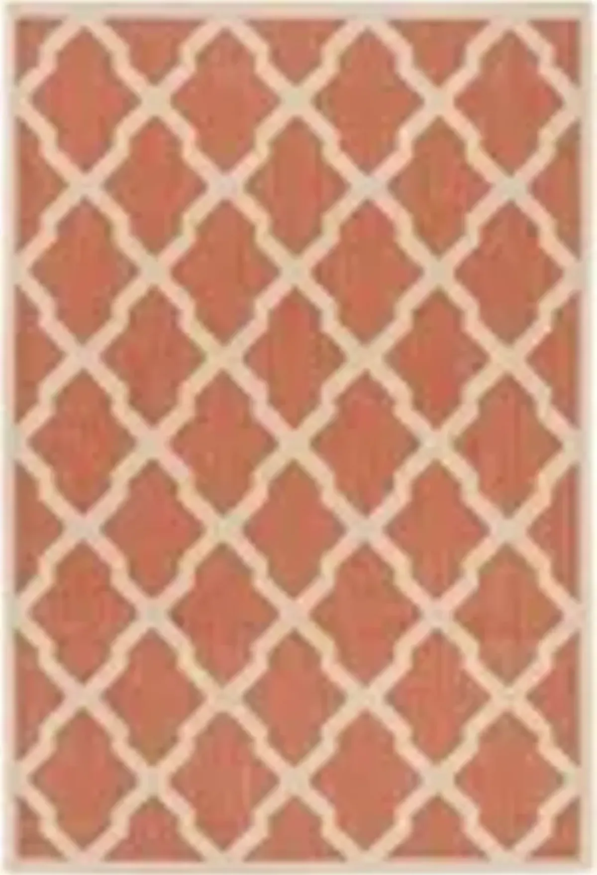 LINDEN 122 Red  5'-3' X 7'-6' Medium Rectangle Rug