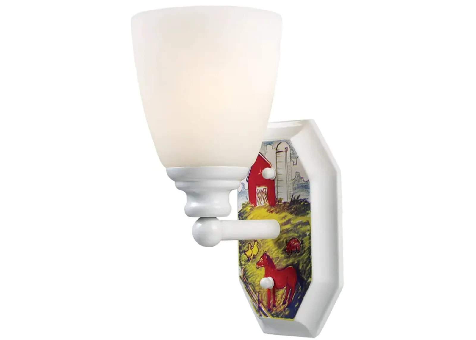 Kidshine 10'' High 1-Light Sconce - White