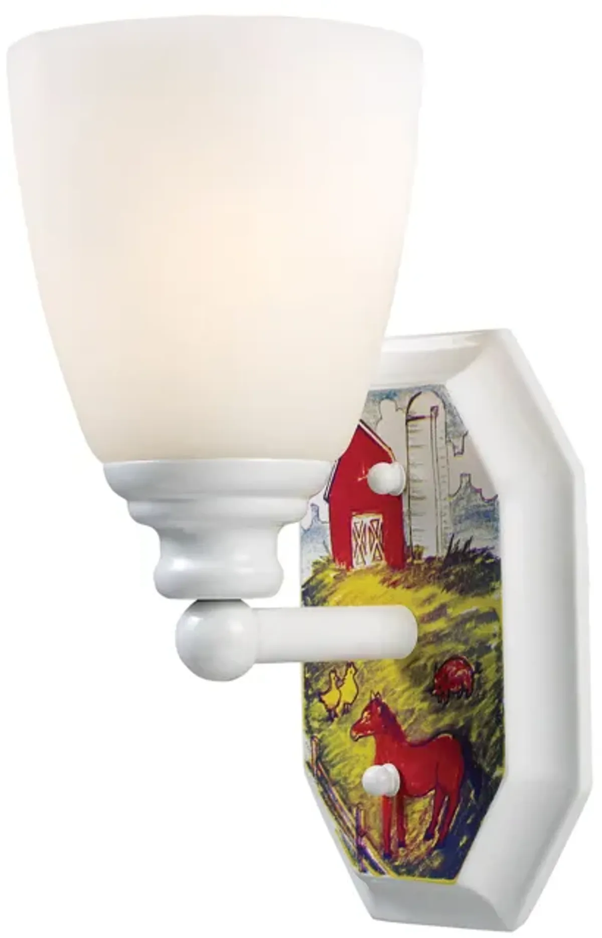 Kidshine 10'' High 1-Light Sconce - White