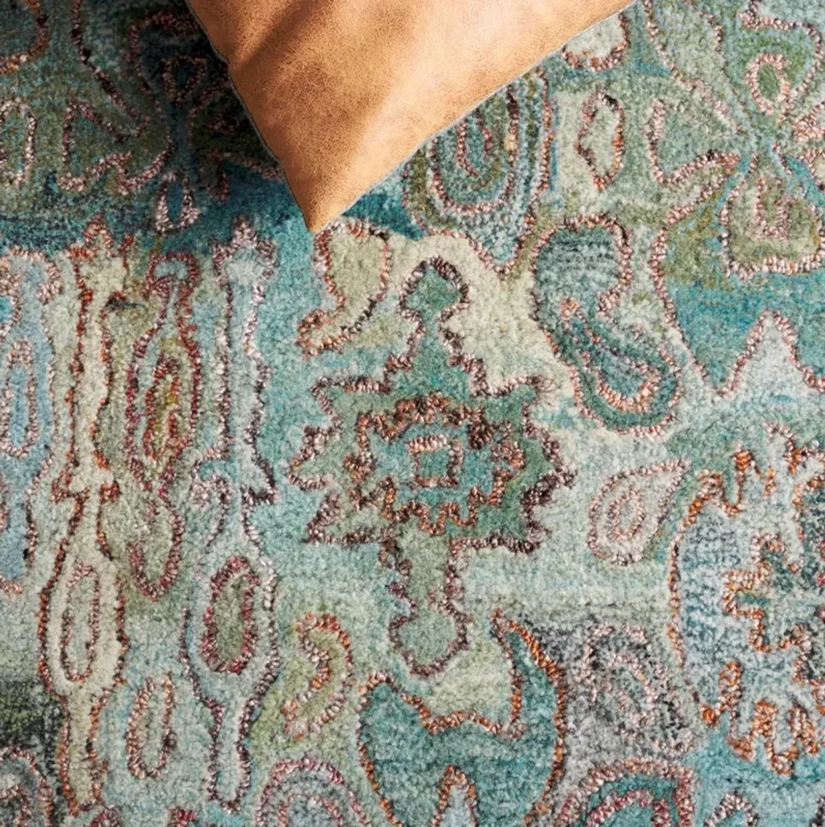 ANATOLIA 403 TEAL  5' x 8' Medium Rectangle Rug