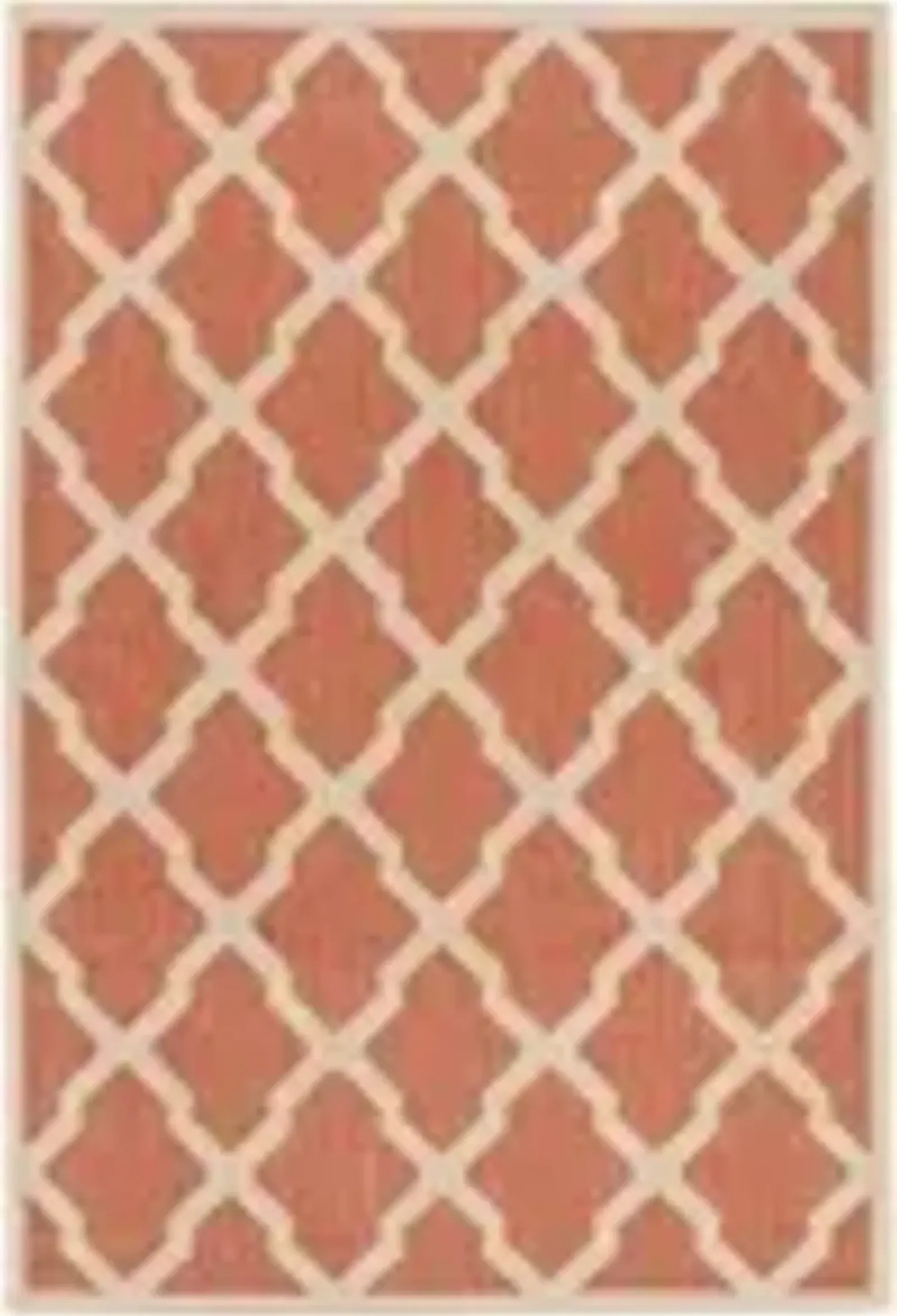 LINDEN 122 Red  5'-3' X 7'-6' Medium Rectangle Rug