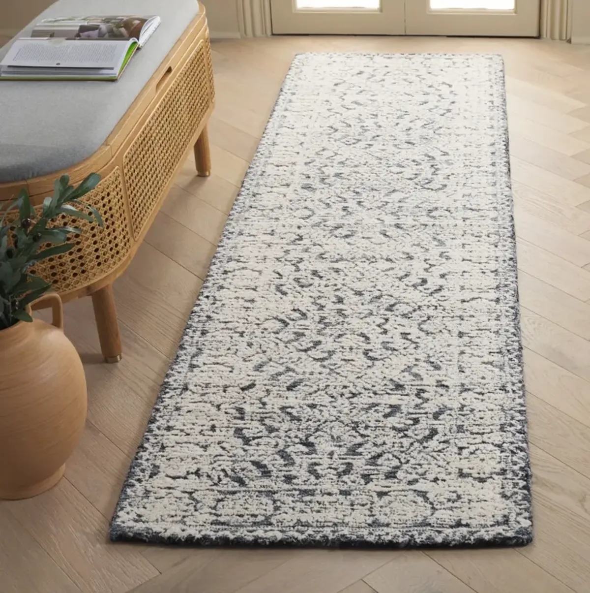 TEXTURAL 302 SAGE  2'-3' x 8' Runner Rug