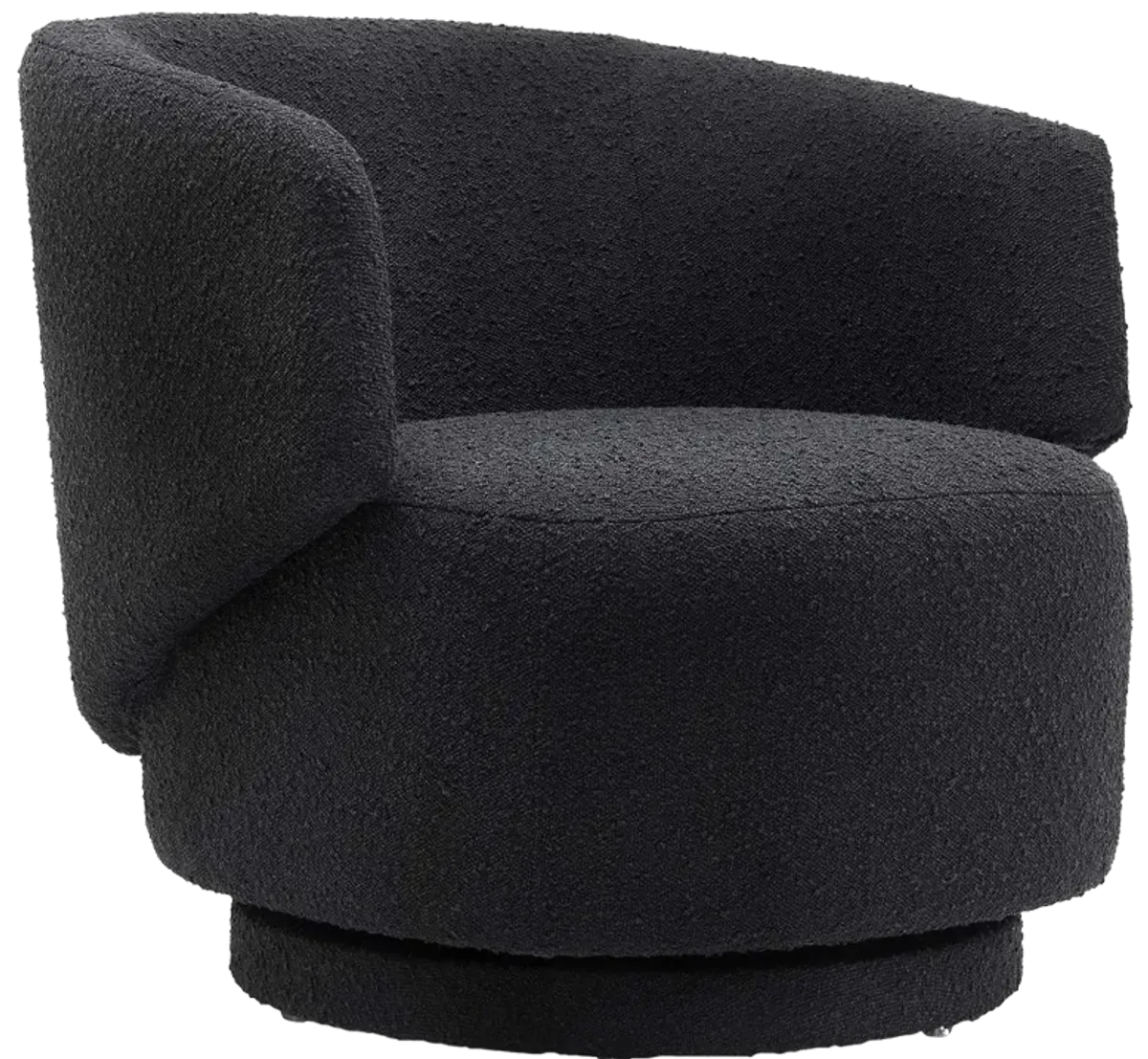 Celestia Boucle Fabric Swivel Chair